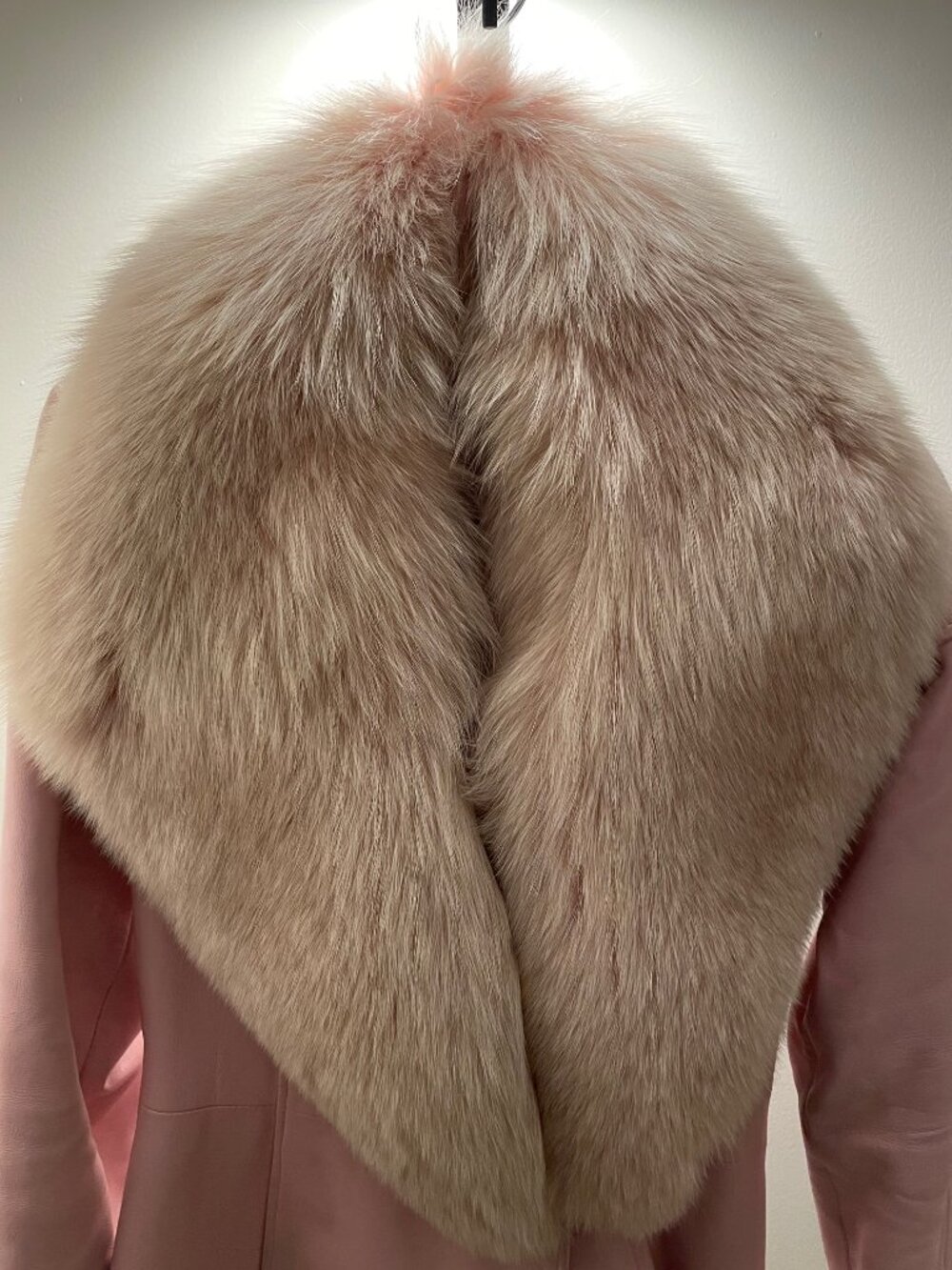 Genuine Arctic Fox Fur Collar Jacket